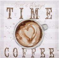 Картина 3D Time Coffee 28х28х2,2 см 28x28 см Картина 3D Time Coffee 28х28х2,2 см 28x28 см