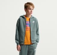 Джемпер Nike K NSW CLUB FT HD FZ LS LBR FD3017-382 р.L зеленый
