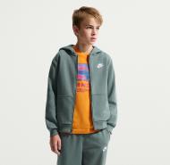 Джемпер Nike K NSW CLUB FT HD FZ LS LBR FD3017-382 р.S зеленый