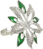 Кільце для серветок Diamond Green Flower YQU9166-2