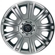 Колпак для колес SJS Peugeot NEW 319 R15" 4 шт. серебряный (107969)