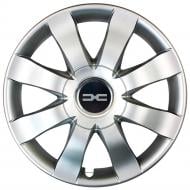 Колпак для колес SJS Dacia NEW 323 R15" 4 шт. серебряный (107973)
