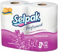 Туалетний папір Selpak Perfumed Lavender Dream тришаровий 4 шт.