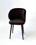 Стул TWINSANN Matis 550x530x860 мм (ножки дерево) коричневый / черный