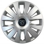 Колпак для колес SJS Peugeot NEW 324 R15" 4 шт. серебряный (107978)