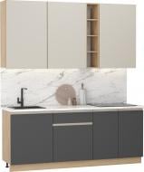 Кухня Грейд Сабина ДСП 2м фунго/графит серый/дуб кремона торро Кухня Грейд Сабина ДСП 2м фунго/графит серый/дуб кремона торро