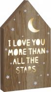 Декор настінний LED I love you stars 29,7x17 см Декор настінний LED I love you stars 29,7x17 см
