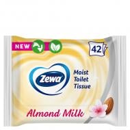Влажная туалетная бумага Zewa c ароматом миндального молочка 42 шт.