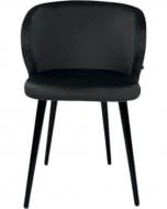 Стул TWINSANN Matis 550x530x860 мм (ножки дерево) темно-серый / черный