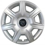 Колпак для колес SJS Peugeot NEW 327 R15" 4 шт. серебряный (107987)
