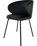 Стул TWINSANN Matis 550x530x860 мм (ножки металл) темно-серый / черный