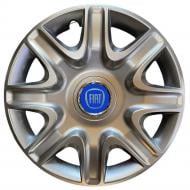 Колпак для колес SJS Fiat (синій) 332 R15" 4 шт. серебряный (107998)