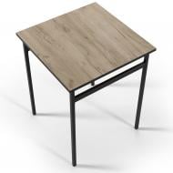 Стол Меблі Прогрес Квадро 600x600x750мм дуб крафт серый/черный