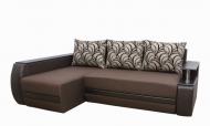 Кутовий диван Garnitur.plus Граф коричневий 245 см (DP-219)
