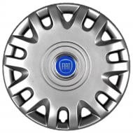 Колпак для колес SJS Fiat (синій) 333 R15" 4 шт. серебряный (108001)