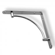 Кронштейн металевий Smart 222х222 мм увігнутий хром 57886