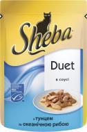 Корм Sheba Duet з тунцем і океанічною рибою в соусі 7922 85 г