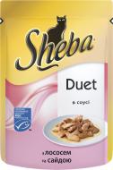 Корм Sheba Duet с лососем и сайдой в соусе 85 г