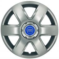 Колпак для колес SJS Fiat (синій) 337 R15" 4 шт. серебряный (108013)