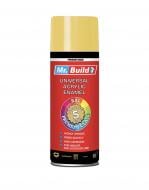 Эмаль аэрозольная Mr.Build универсальная акриловая RAL 1023 желтый глянец 400 мл