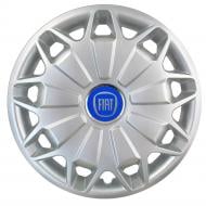 Колпак для колес SJS Fiat (синій) 338 R15" 4 шт. серебряный (108016)