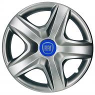 Колпак для колес SJS Fiat (синій) 340 R15" 4 шт. серебряный (108019)