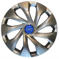 Колпак для колес SJS Fiat (синій) 343 R15" 4 шт. серебряный (108025)