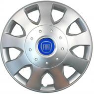 Колпак для колес SJS Fiat (синій) 400 R16" 4 шт. серебряный (108029)
