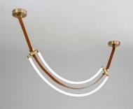 Люстра подвесная 2x30 Вт /LED-модуль коричневый THD63856-1500 Люстра подвесная 2x30 Вт /LED-модуль коричневый THD63856-1500