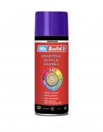 Эмаль аэрозольная Mr.Build универсальная акриловая RAL 5022 темно-синий глянец 400 мл