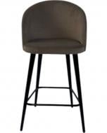 Стул барный TWINSANN Milano 540x520x1030 мм черный / коричневый