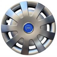 Колпак для колес SJS Fiat (синій) 405 R16" 4 шт. серебряный (108041)