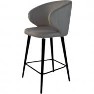 Стул барный TWINSANN Matis 550x530x1050 мм черный / светло-серый