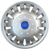 Колпак для колес SJS Fiat (синій) 410 R16" 4 шт. серебряный (108047)