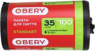 Мешки для бытового мусора OBERY 35 л 100 шт. Мешки для бытового мусора OBERY 35 л 100 шт.