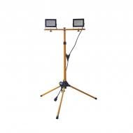 Прожектор світлодіодний LED UEC Delta SLC2-TR 2х30Вт штатив 6500K 60 Вт IP65 чорний/жовтий SLC2-30-IP65-TR-B