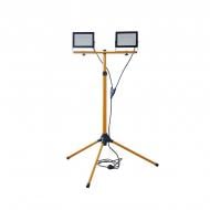 Прожектор світлодіодний LED UEC Delta SLC2-TR 2х50Вт штатив 6500K 100 Вт IP65 чорний/жовтий SLC2-50-IP65-TR-B