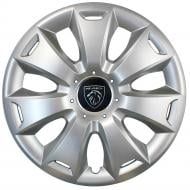 Колпак для колес SJS Peugeot NEW 417 R16" 4 шт. серебряный (108069)