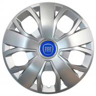 Ковпак для коліс SJS Fiat (синій) 420 R16" 4 шт. срібний (108077)