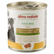 Консерва для собак для всех пород Almo Nature HFC Dog Natural курица с морковью и рисом 280 г