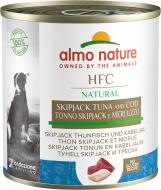 Консерва для собак для всех пород Almo Nature HFC Dog Natural полосатый тунец и треска 290 г