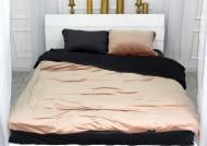 Комплект постельного белья Велюр Winter Frost 28-0004+28-0007 Saintpaulia Velvet 143х210 см кремовый/черный MirSon