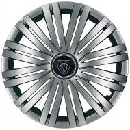 Колпак для колес SJS Peugeot NEW 422 R16" 4 шт. серебряный (108084)