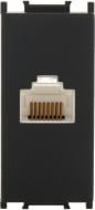 Розетка компьютерная TEM Modul RJ45 8/8 CAT5e черный 4317682