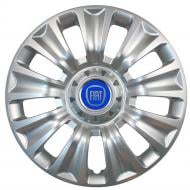 Колпак для колес SJS Fiat (синій) 424 R16" 4 шт. серебряный (108089)