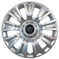 Колпак для колес SJS Peugeot NEW 424 R16" 4 шт. серебряный (108090)