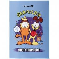 Тетрадь для нот А4 20 листов Garfield GF25-404 KITE