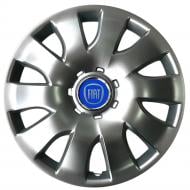 Колпак для колес SJS Fiat (синій) 425 R16" 4 шт. серебряный (108092)