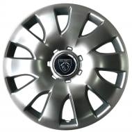 Колпак для колес SJS Peugeot NEW 425 R16" 4 шт. серебряный (108093)