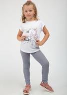 Лосины для девочек Roksana №0028/16065 р.134-140 серый с принтом